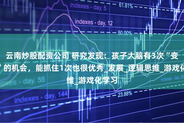 云南炒股配资公司 研究发现：孩子大脑有3次“变聪明”的机会，能抓住1次也很优秀_发展_逻辑思维_游戏化学习