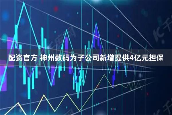 配资官方 神州数码为子公司新增提供4亿元担保
