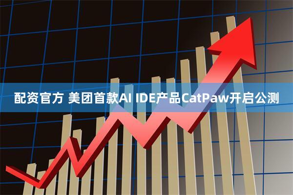 配资官方 美团首款AI IDE产品CatPaw开启公测